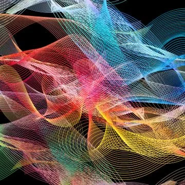 Abstract wavy background Stock Illustration