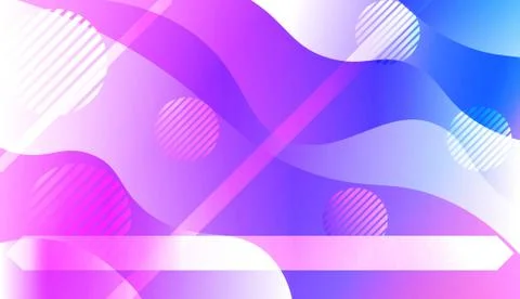 Abstract Wavy Background with Lines, Circle. For Creative Templates, Cards, C Stock Illustration