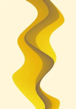 Abstract wavy background with modern gradient colors. Trendy liquid design. M Stock Illustration