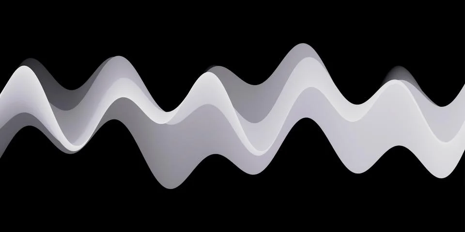 Abstract wavy background with modern gradient colors. Trendy liquid design. M Stock Illustration
