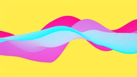 Abstract wavy background with modern gradient colors Stock Illustration