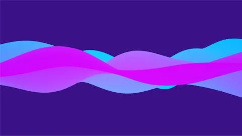 Abstract wavy background with modern gradient colors Illustrazione stock