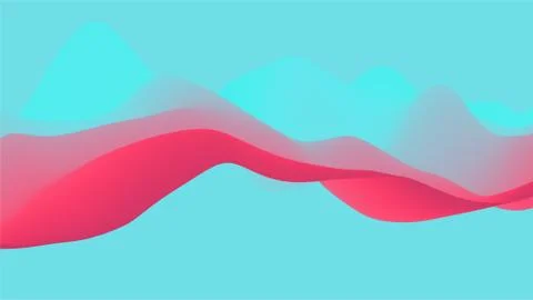 Abstract wavy background with modern gradient colors イラスト素材