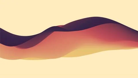Abstract wavy background with modern gradient colors イラスト素材