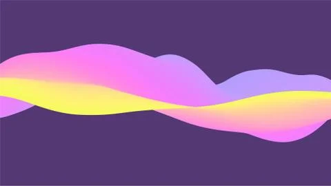 Abstract wavy background with modern gradient colors イラスト素材