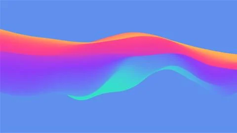 Abstract wavy background with modern gradient colors イラスト素材