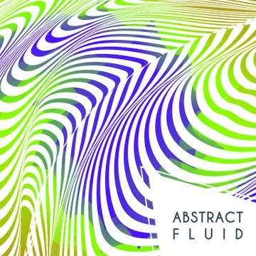 Abstract wavy background, optical art, opart striped Stock Illustration