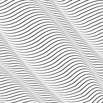 Abstract wavy background, optical art, opart striped Stock Illustration