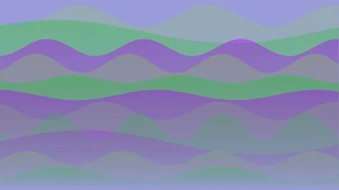 Abstract wavy background with overlapping purple and green layers for moder.. Stock Illustration