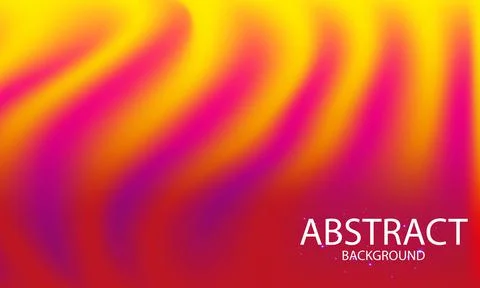 Abstract wavy background in red and yellow colors Stock Illustration