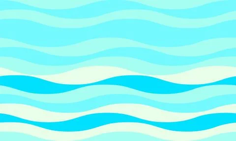 Abstract wavy background in serene teal and white shades.  Perfect for websit 库存插图