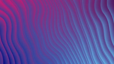 Abstract wavy background with smooth flowing motion in vibrant blue and pink Stock Footage 303287009