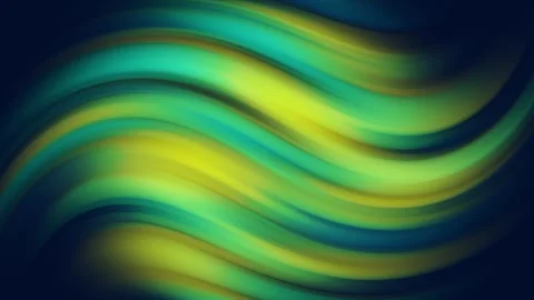 Abstract Wavy Background Teal Green Yellow Gradient Motion Design Stock Footage 302238409