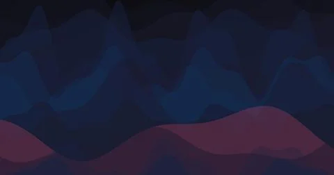 Abstract wavy background with transparent dark blue and pink overlapping la.. Illustrazione stock