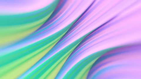 Abstract wavy background of twisted shapes. 3d rendering digital loop animation Stock Footage 218124321