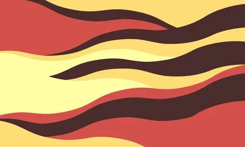 Abstract wavy background in warm, earthy tones. Dynamic, flowing lines crea.. Stock Illustration