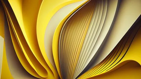 Abstract wavy background with yellow and orange layers Stock Illustration