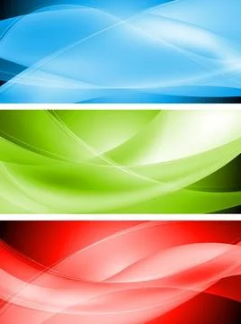 Abstract wavy banners. Vector design eps 10. Gradient mesh included Abstra... Stockfoto's