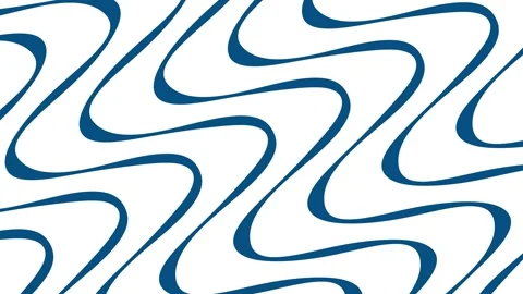 Abstract Wavy Blue Lines on White Background Stock Footage 301686529