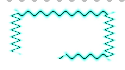 Abstract Wavy Border Design Stock Footage 284403127