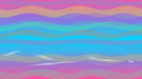 Abstract Wavy Colorful Gradient Background 写真素材
