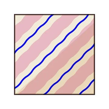 Abstract wavy diagonal stripes pattern background design イラスト素材