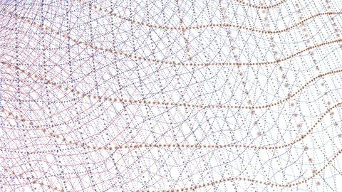 Abstract Wavy Dot Pattern on White Background Foto stock