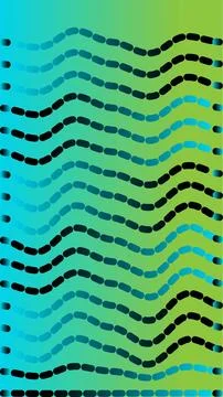 Abstract Wavy Dotted Gradient Background 库存插图