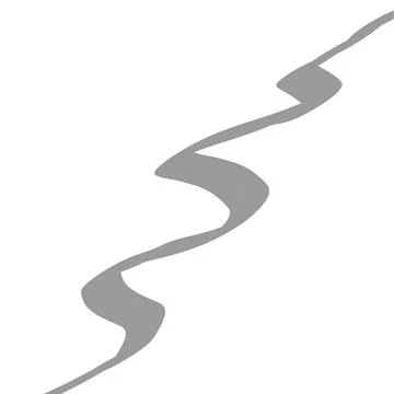 Abstract Wavy Dotted Path Line Element Vector Stock Illustration