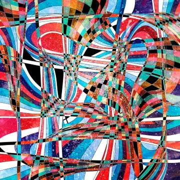 Abstract wavy elements background Foto stock