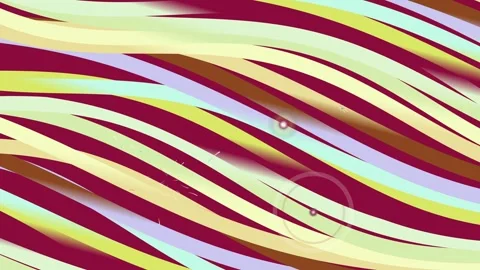 Abstract Wavy Flowing Ribbons Background with Video Play Button Stock Footage 337516225