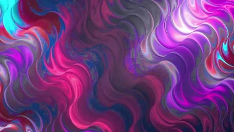 Abstract Wavy Fluid Flow Background with Neon Pink and Blue Glow Stock Footage 327477423