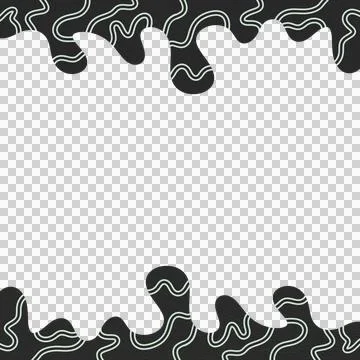 Abstract Wavy Frame Border 스톡 사진