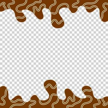Abstract Wavy Frame Border Foto stock