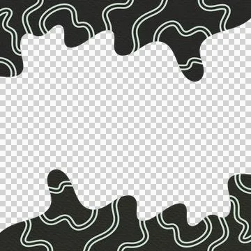 Abstract Wavy Frame Border Stock Photos
