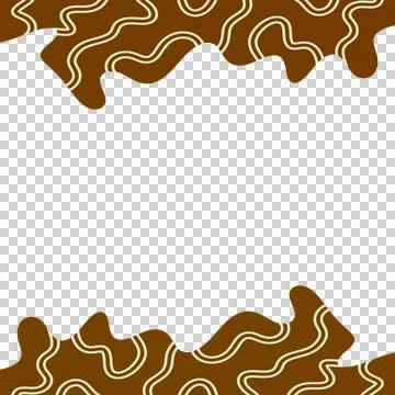 Abstract Wavy Frame Border Stock Photos