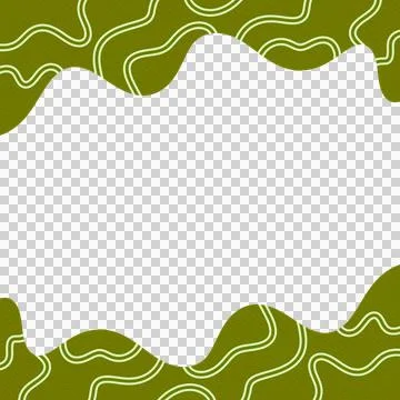 Abstract Wavy Frame Border Foto stock