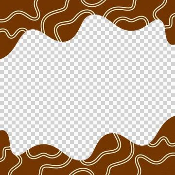 Abstract Wavy Frame Border Stock Photos