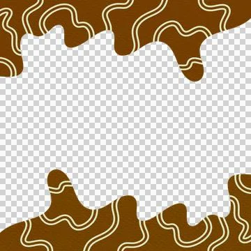 Abstract Wavy Frame Border Stock Photos