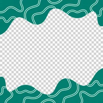 Abstract Wavy Frame Border Stock Photos