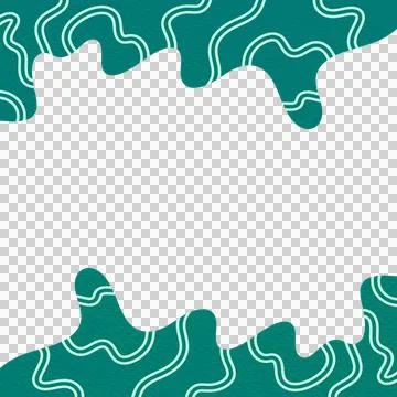 Abstract Wavy Frame Border Foto stock
