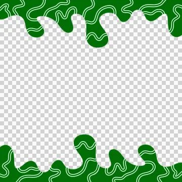 Abstract Wavy Frame Border Stockfoto's