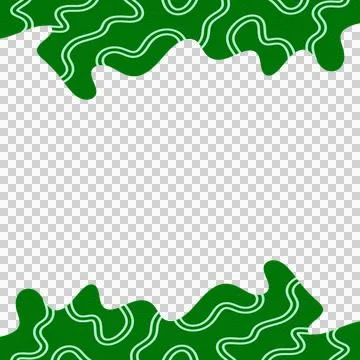 Abstract Wavy Frame Border Stockfoto's