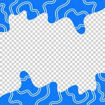 Abstract Wavy Frame Border Foto stock