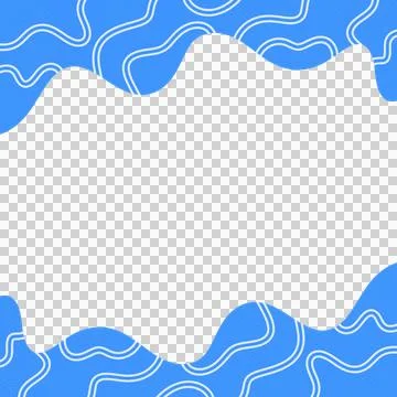 Abstract Wavy Frame Border Stock Photos
