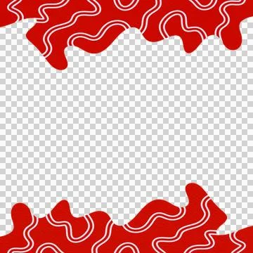 Abstract Wavy Frame Border Stock Photos