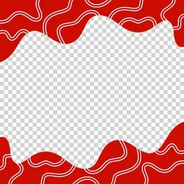 Abstract Wavy Frame Border 스톡 사진