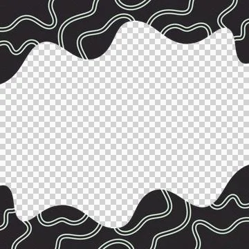 Abstract Wavy Frame Border Stock Photos