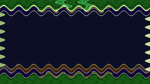 Abstract Wavy Frame Design Stock Footage 284403911