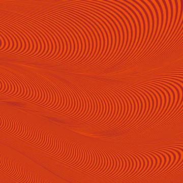 Abstract wavy geometric red pattern. Illustrazione stock
